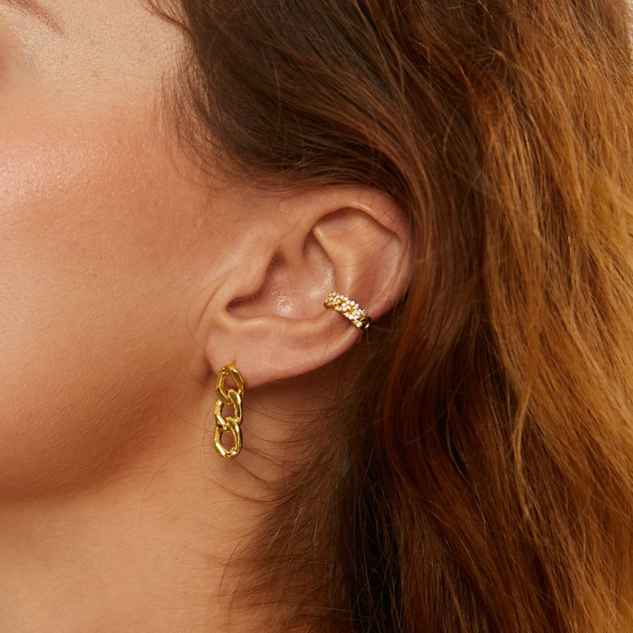 Three-Way Coupling Earrings