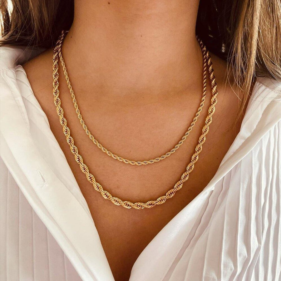 Twisted Rope Chain Necklace