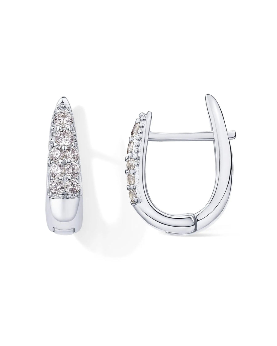 Diamond Pavé Huggies