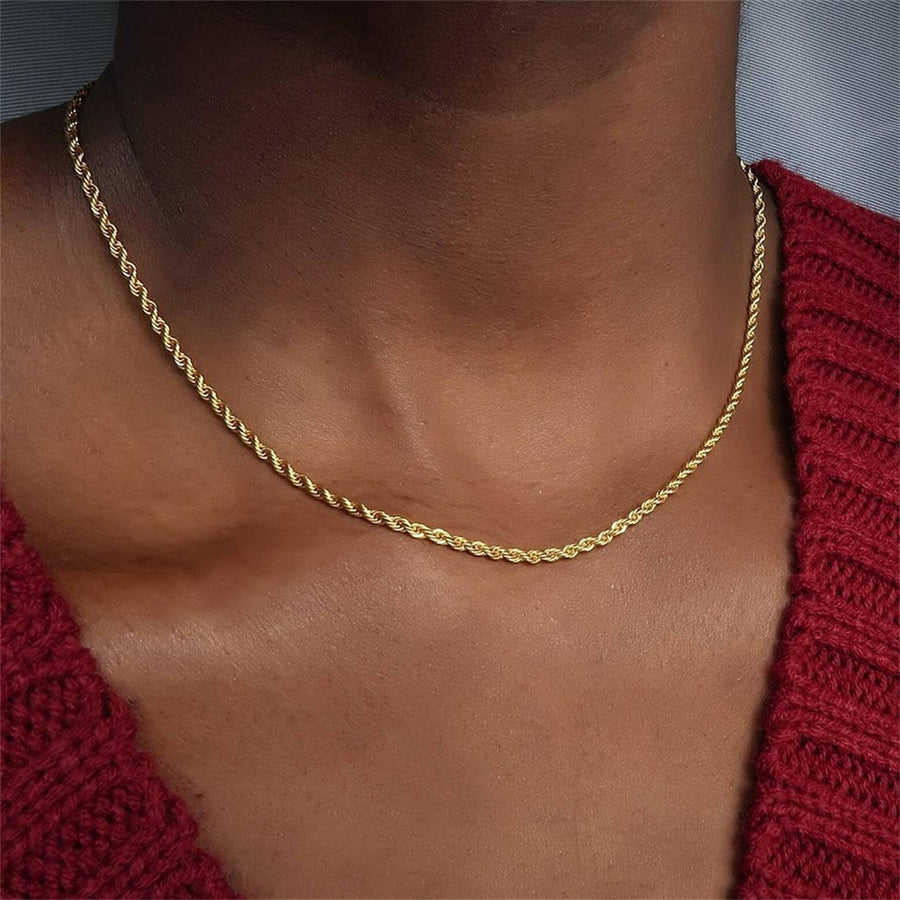 Twisted Rope Chain Necklace