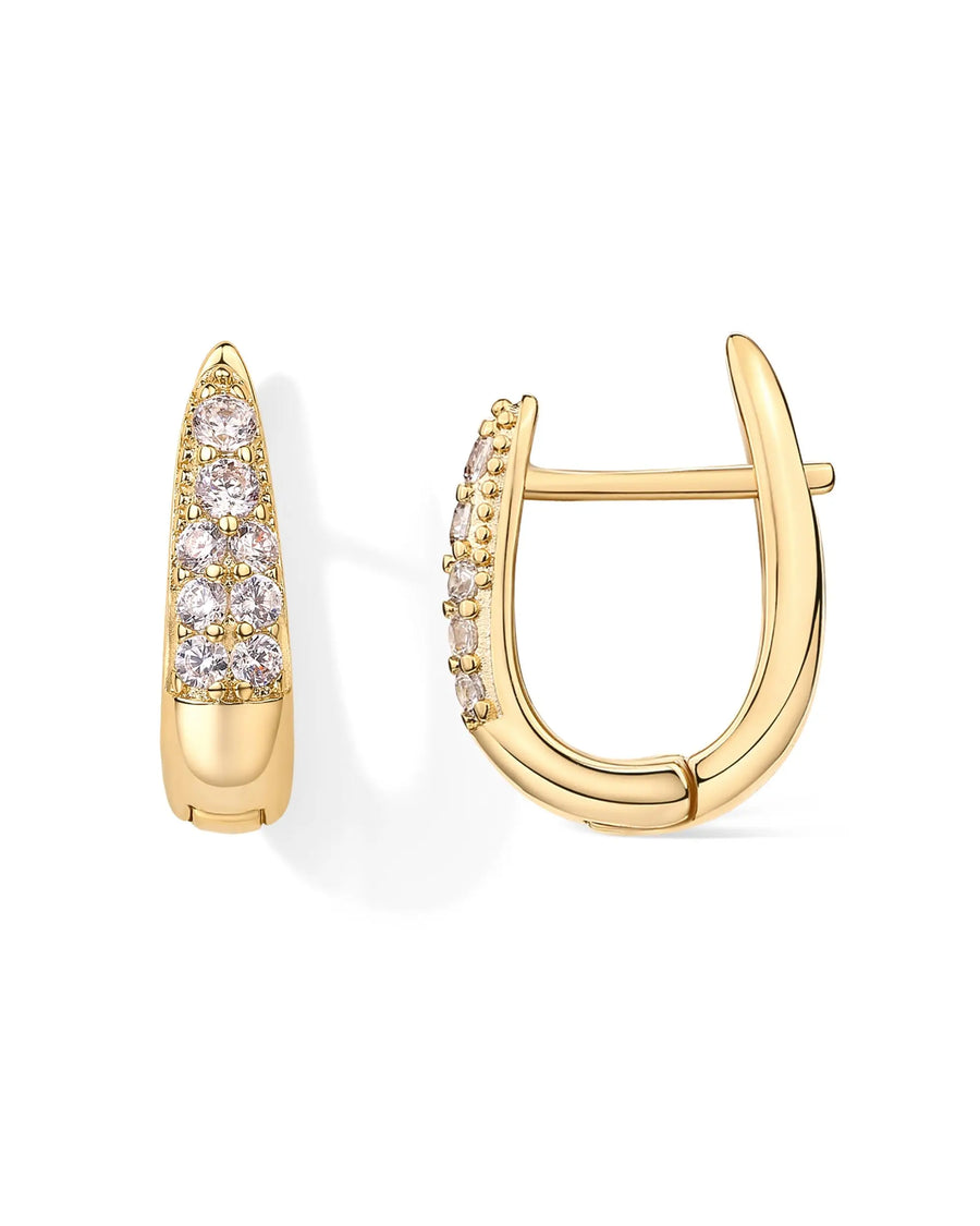 Diamond Pavé Huggies