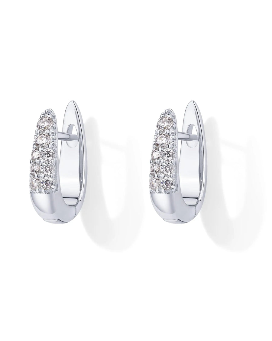 Diamond Pavé Huggies