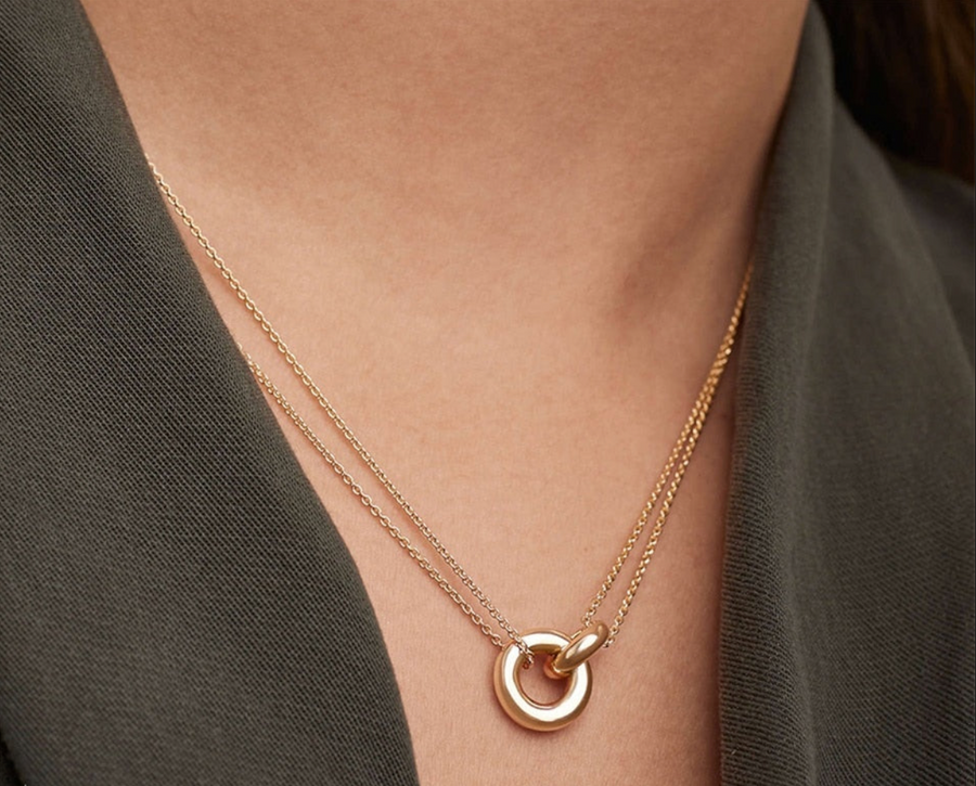 Two-Tone Infinity Necklace