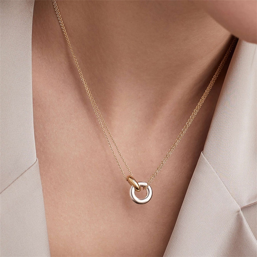 Two-Tone Infinity Necklace