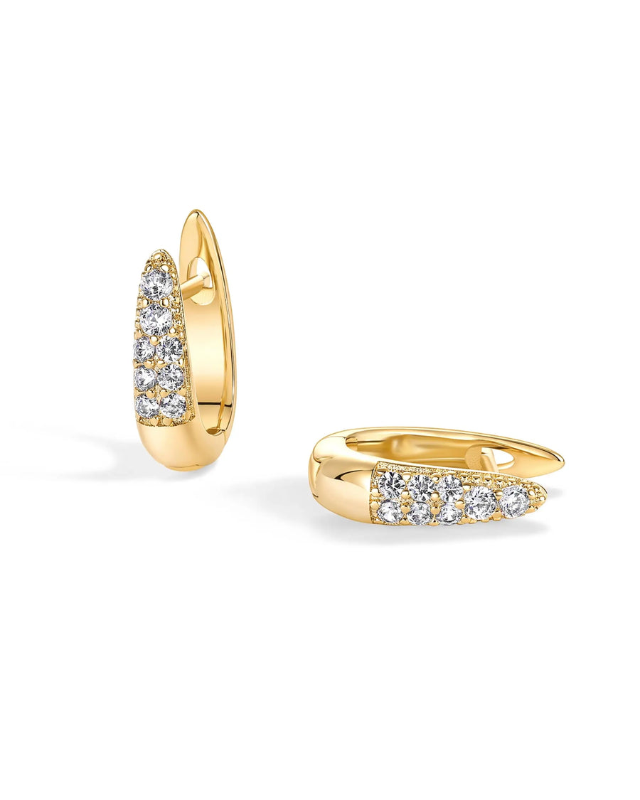 Diamond Pavé Huggies
