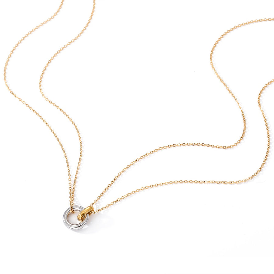 Two-Tone Infinity Necklace